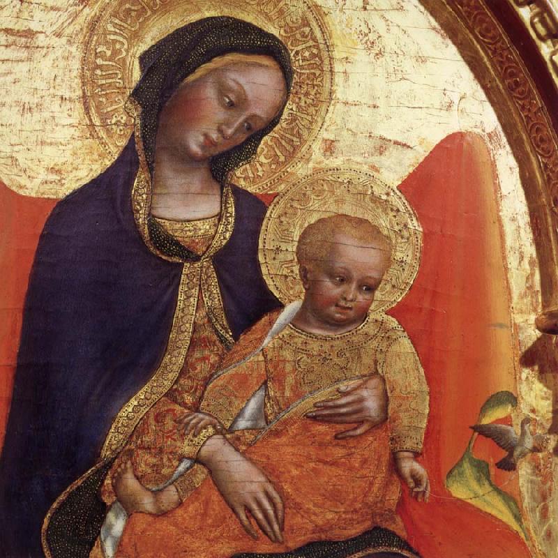 Gentile da  Fabriano Details of Madonna and child,with sts.lawrence and julian oil painting image
